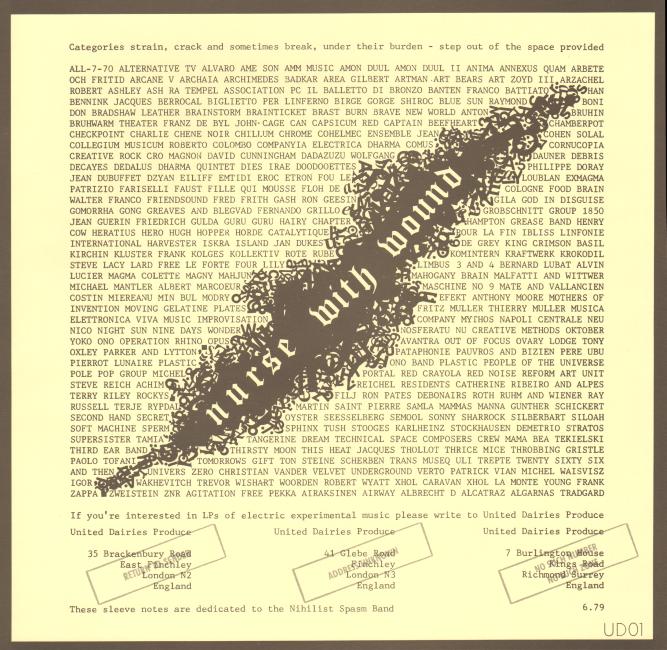 洋楽 Nurse With Wound / Chance Meeting BOX Chance Meeting on a Dissecting Table of a Sewing Machine and