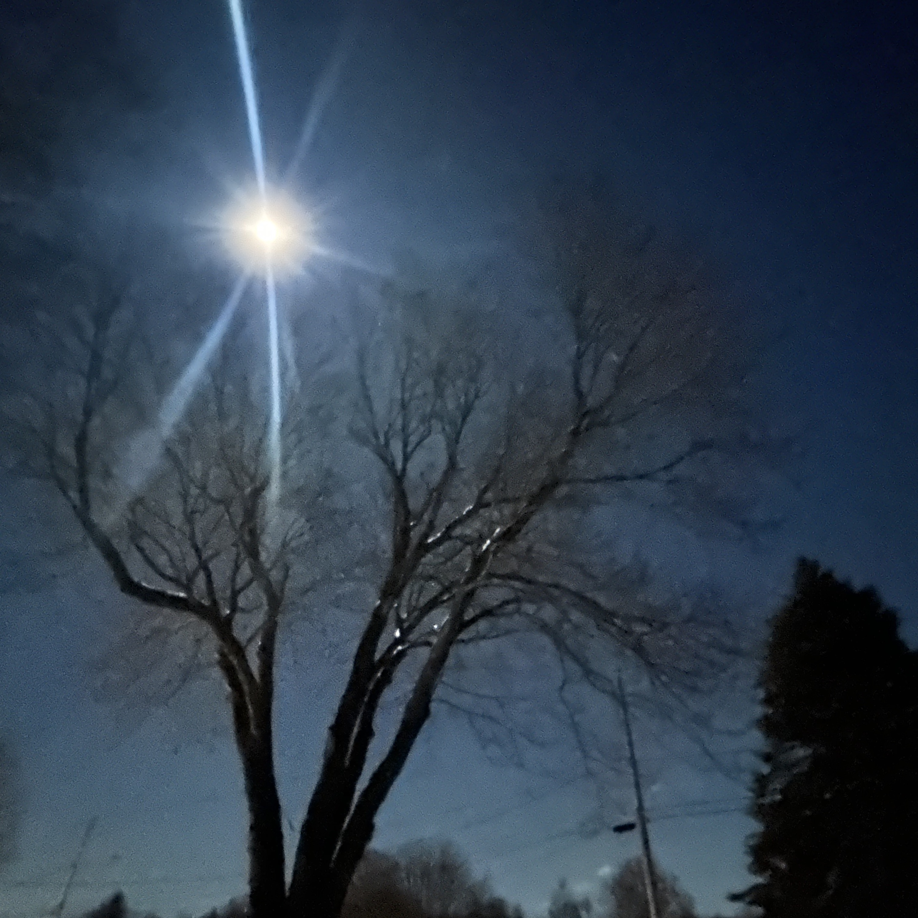 Full winter moon by Jon