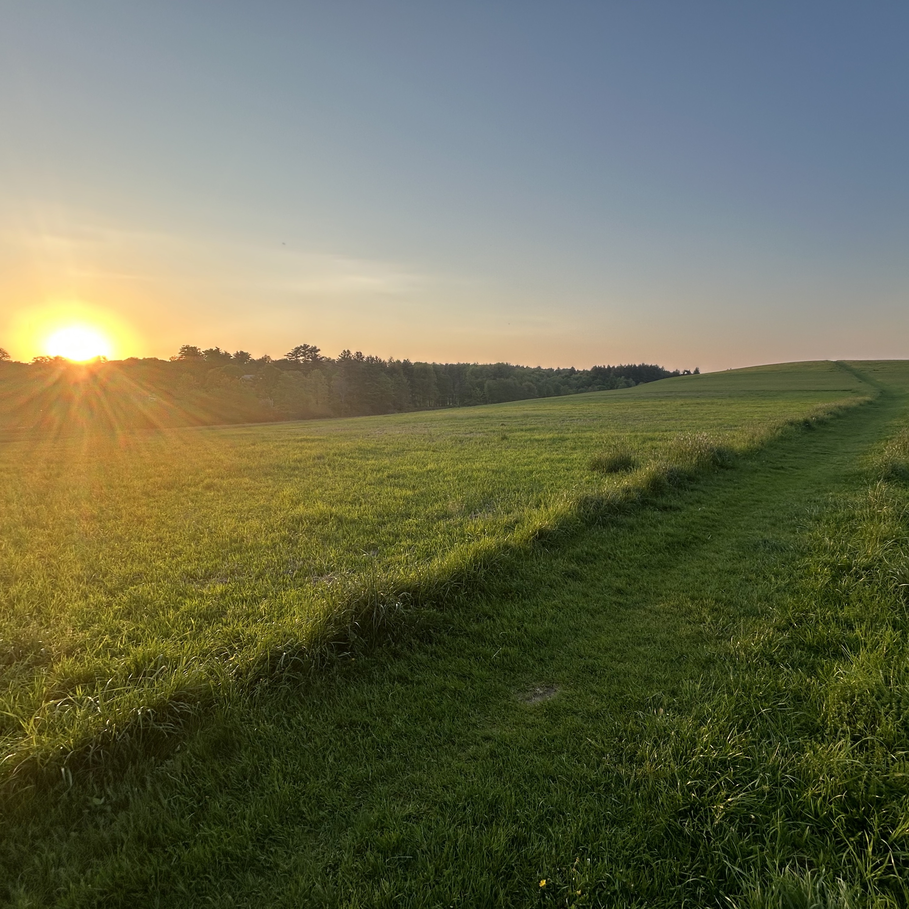 Sunset at Dexter Drumlin by Jon